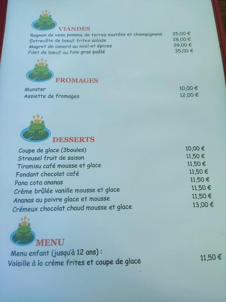 La Grenouille - Menu Image 2