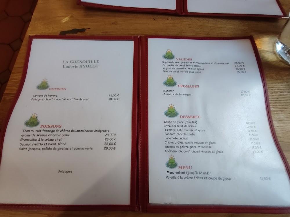 La Grenouille - Menu Image 3